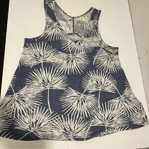 GAP Brand Linen Blend V-Neck Melange De Lin Tank Top Women's size Small
